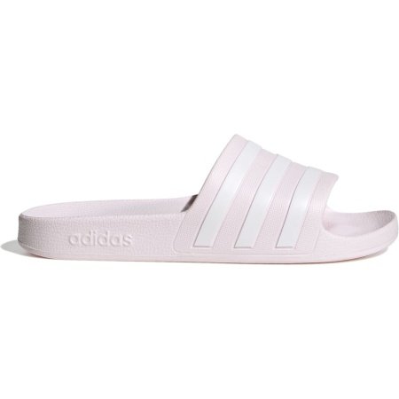 Moteriškos rožinės Adidas Adilette Aqua Slide šlepetės su trimis baltomis juostelėmis ir vientisa konstrukcija GZ5878