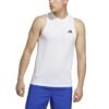 Adidas Marškinėliai Vyrams Balti Be Rankovių Essentials Feelready Training Sleeveless Tee IC6947