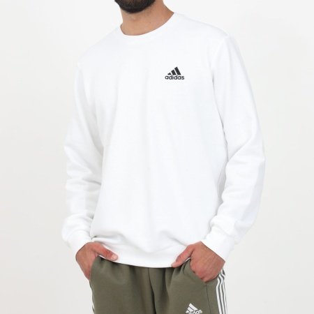 Adidas Džemperis Vyrams Baltas Feelcozy Sweatshirt H12220