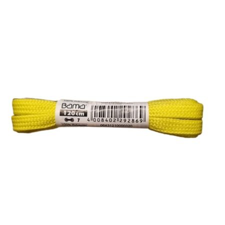 Batų Raišteliai Bama 120cm Plokšti Geltoni 292869