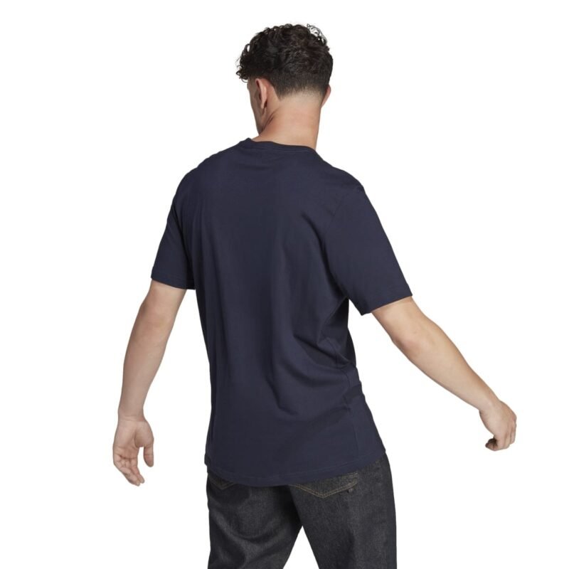 Adidas Marškinėliai Vyrams Medvilniniai Mėlyni T-Shirts HY3404 - Image 2