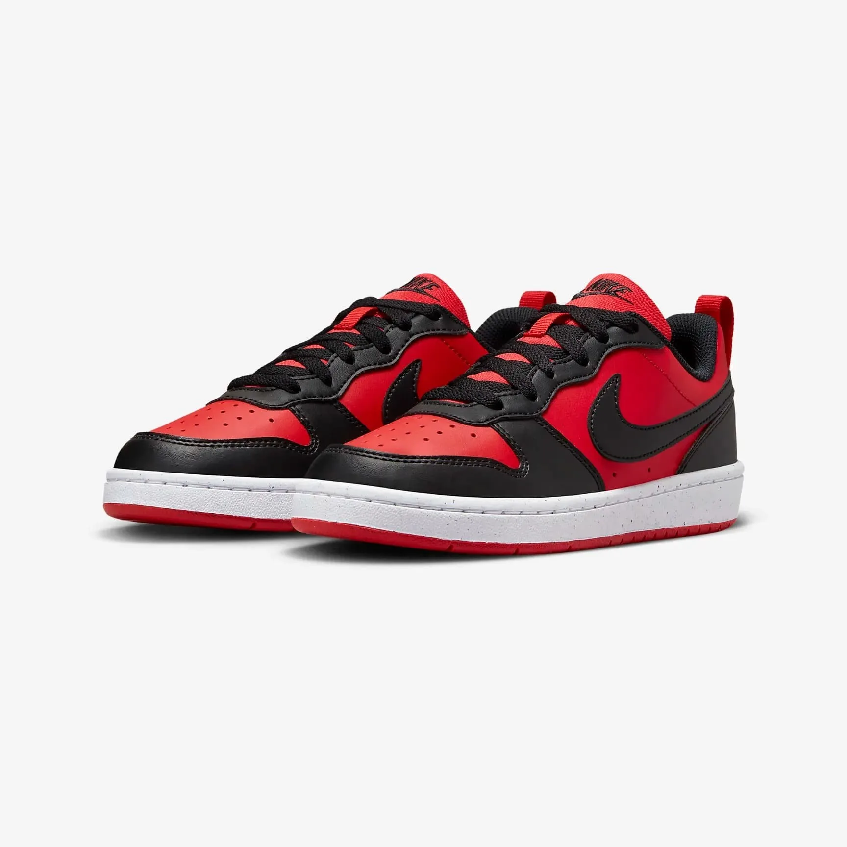 Nike Court Borough Low GS DV5456-600 – Raudoni Vaikiški Kedai - Image 3