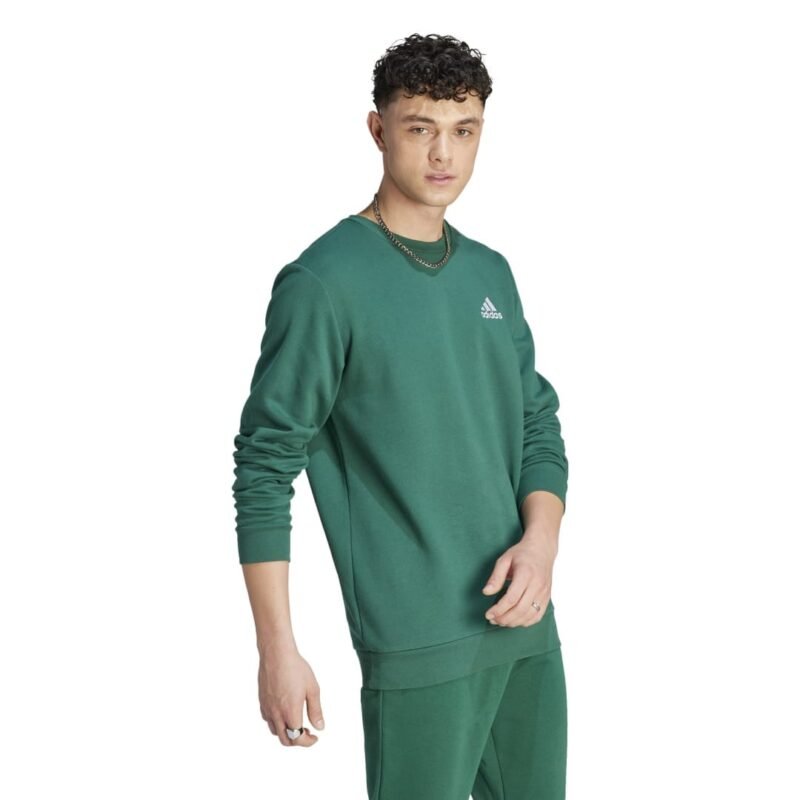 Adidas Džemperis Vyrams Žalias Fleece Sweatshirt IJ8893 - Image 3
