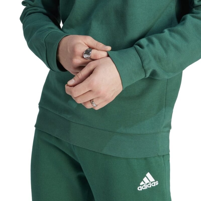 Adidas Džemperis Vyrams Žalias Fleece Sweatshirt IJ8893 - Image 6