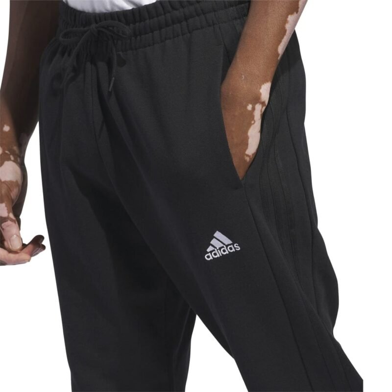 Adidas Kelnės Vyrams Sportinės Juodos Ess 3s FT Pants HZ2218 - Image 4