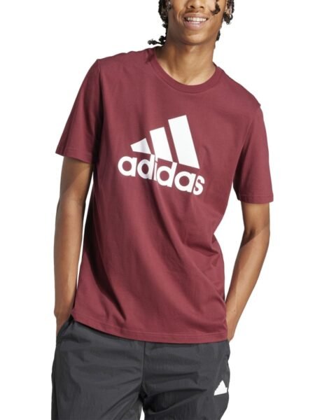 Adidas Marškinėliai Vyrams Medvilniniai Bordiniai M Big Logo T-Shirts IS1301