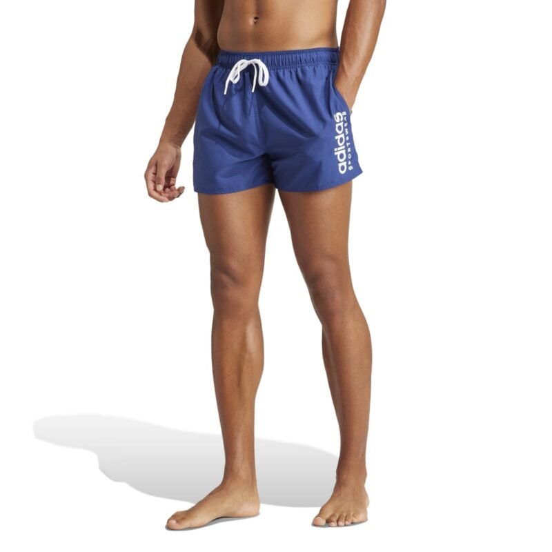 Adidas Maudymosi Šortai Vyrams Trumpi Plaukimo Laisvalaikio Essentials Logo CLX VSL Swim Shorts IR6225