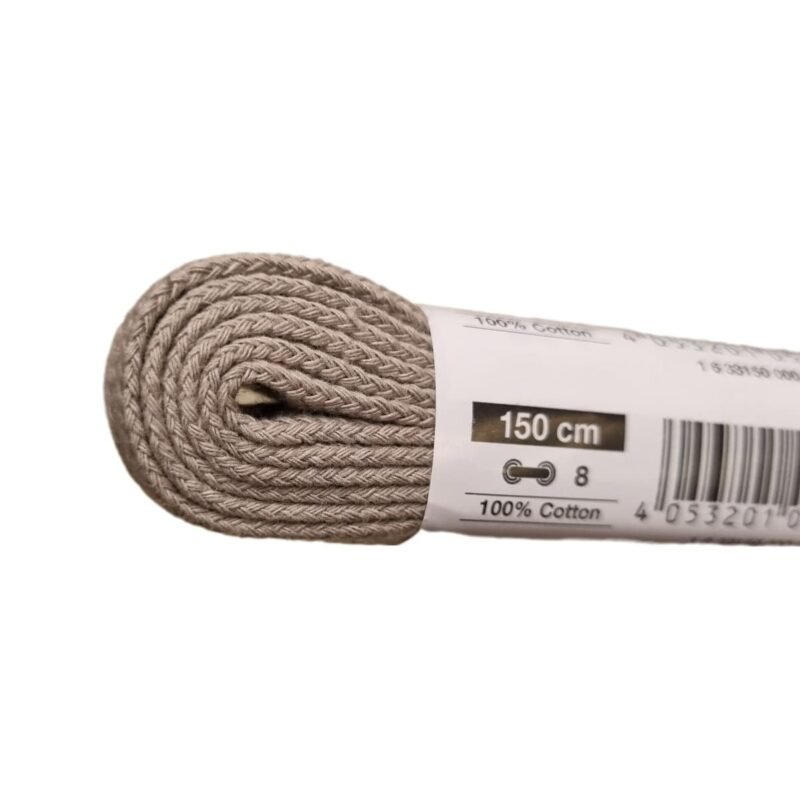 Batų Raišteliai Bama 150cm Pilki Plokšti 051285 - Image 3