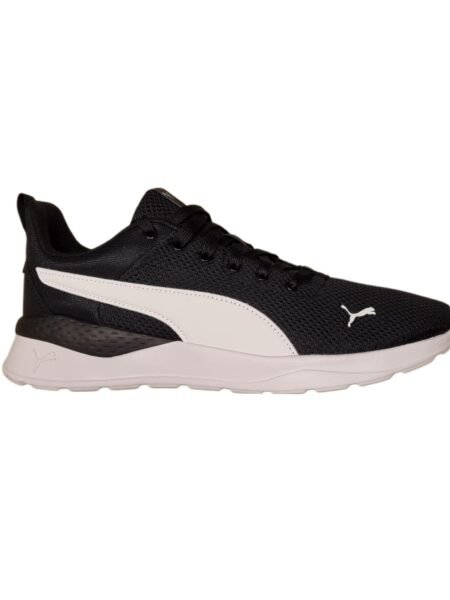 Puma vyriški juodi sportinio stiliaus batai Anzarun Lite 371128-02 su baltu padu ir logotipu.