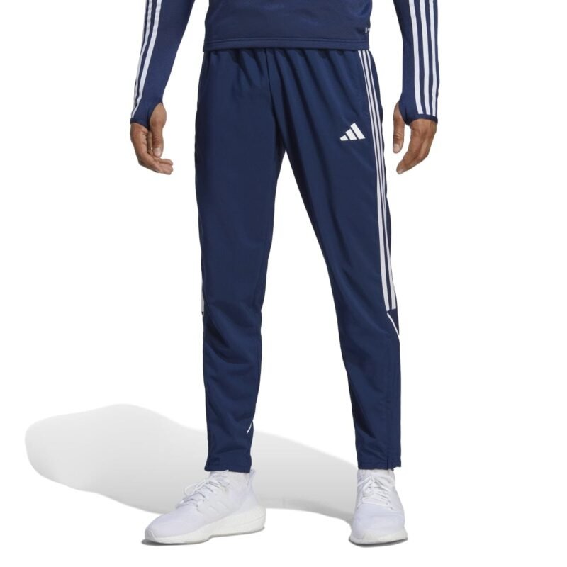 Adidas Kelnės Vyrams Mėlynos Plonos Sportinės 3-Juostelės Tiro 23 League Woven Pants IB5013