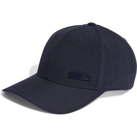 Adidas mėlyna unisex kepurė su snapeliu, reguliuojamu užsegimu ir metaliniu logotipu – modelis II3557.