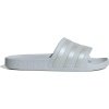 Adidas moteriškos šlepetės Adilette Aqua Slide IF0894, pilkos su trimis juostelėmis.