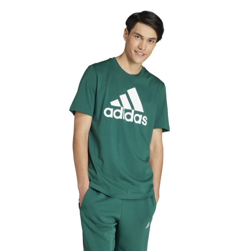 Adidas Marškinėliai Vyrams Medvilniniai Žali M T-Shirts IS1300 - Image 4