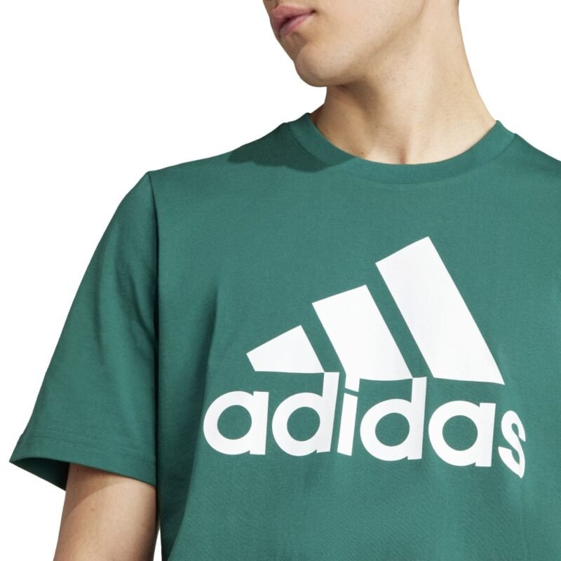 Adidas Marškinėliai Vyrams Medvilniniai Žali M T-Shirts IS1300 - Image 5