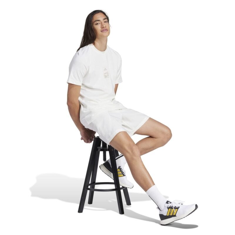 Adidas Šortai Vyrams Sportiniai Balti Chelsea Shorts IS1328 - Image 3