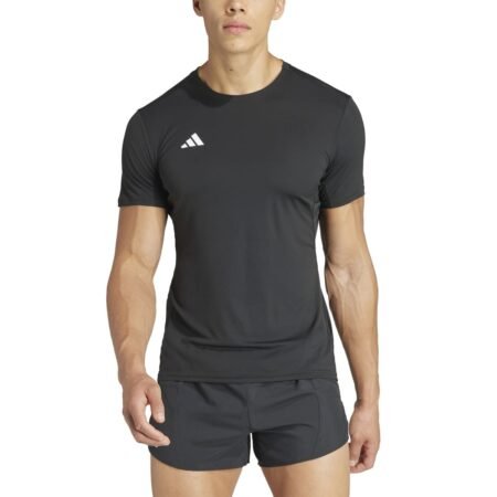 Adidas vyriški bėgimo marškinėliai trumpomis rankovėmis juodi AEROREADY Essentials Running T-Shirt IN1156