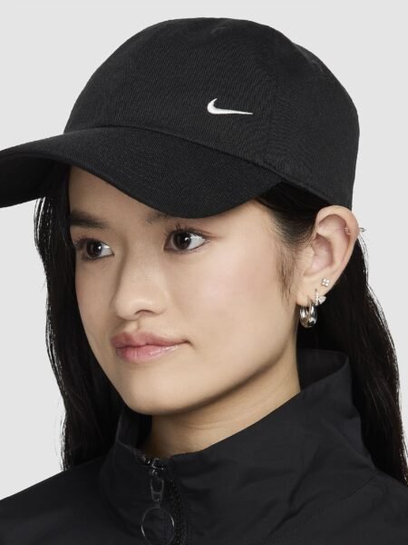 Nike Kepurės Su Snapeliu Unisex Vyrams Moterims Minkšta Juoda Nike Club Unstructured Cap FZ5698-010