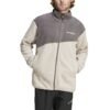 Adidas vyriškas džemperis Terrex Multi Full-Zip Fleece Jacket IZ3296 – smėlio spalvos fleece džemperis vyrams iš perdirbto poliesterio.