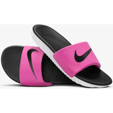 Nike Kawa Slide GS FJ2250-600 – Vaikiškos ir Moteriškos Šlepetės Rožinė su Juoda ir Balta