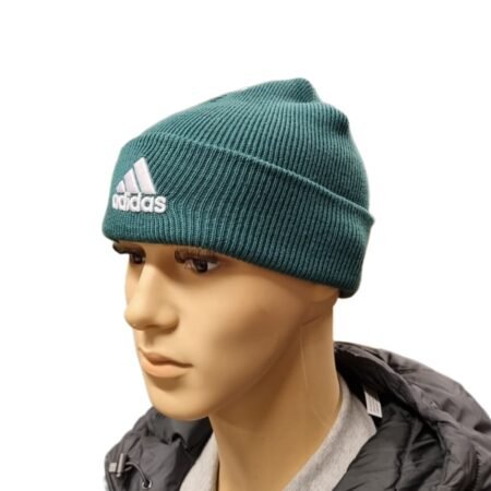 Adidas Kepurė Žieminė Unisex Žalia Logo Beanie Cuf IY7831