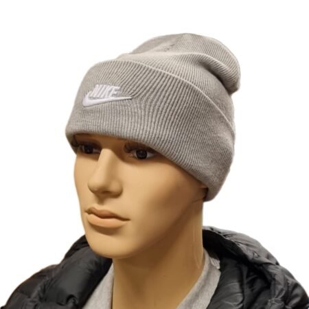 Nike kepurė žieminė, šilta, pilka, vyram ir moteroms. Peak Futura Beanie HF0186-063