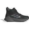 Vyriški turistiniai batai Adidas Terrex Trailmaker 2.0 Mid GTX IE9062 juodi, neperšlampami su GORE-TEX membrana žygiams.