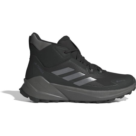 Vyriški turistiniai batai Adidas Terrex Trailmaker 2.0 Mid GTX IE9062 juodi, neperšlampami su GORE-TEX membrana žygiams.