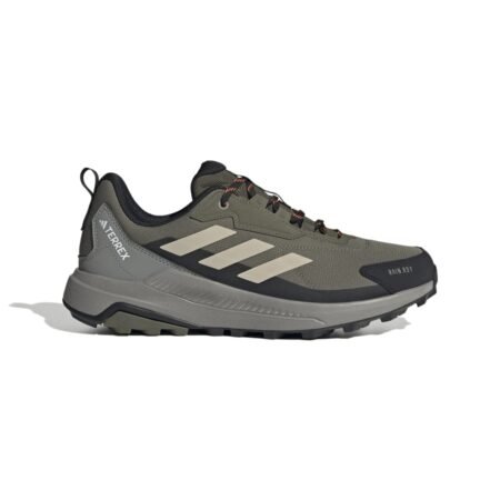 Adidas Terrex Anylander Rain.Rdy ID0900 vyrų turistiniai batai – chaki spalvos, vandeniui atsparūs, su Traxion padu ir RAIN.RDY membrana.