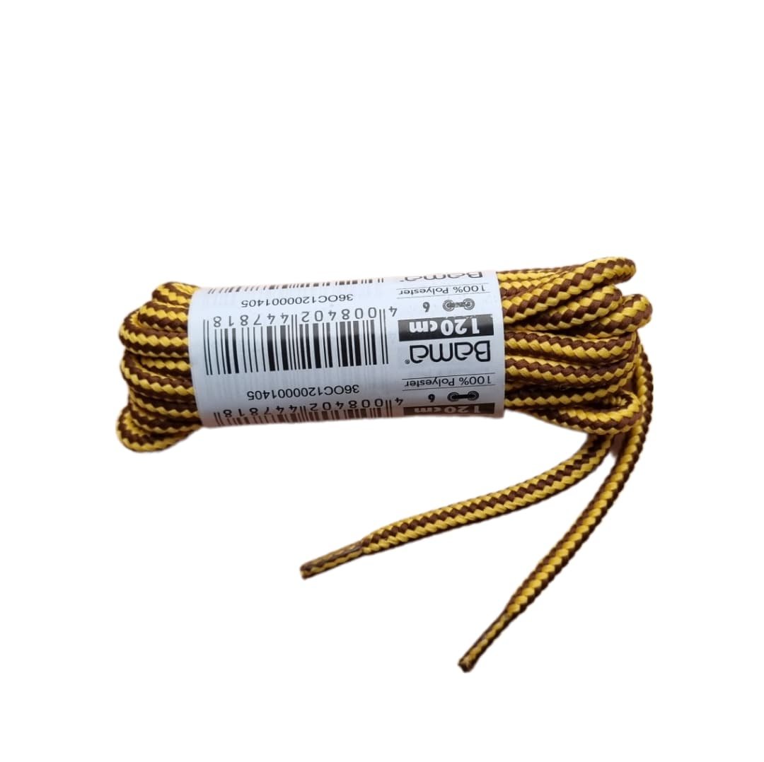 Batų Raišteliai Bama 120cm Apvalūs Geltona su Ruda 447818 - Image 5
