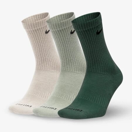 Nike Ilgos Kojinės Unisex Everyday Plus Cushioned Training Crew Socks SX6888-994 Žalia, chaki, smėlio