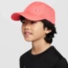 Nike Dri-FIT Club Unstructured Metal Swoosh Cap kepurę, skirtą berniukams ir mergaitėms koralinė FB5064-814