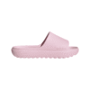 Rožinės Adidas Adilette Lumia Slide JQ7460 šlepetės su logotipu, skirtos vyrams ir moterims, puikiai tinka prie baseino, į kelionę ar kasdieniam dėvėjimui.