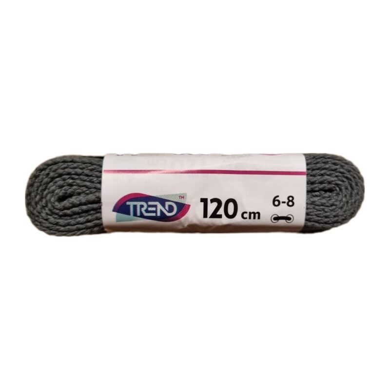 Batų Raišteliai Trend 120cm Plokšti Pilki 966436 - Image 3