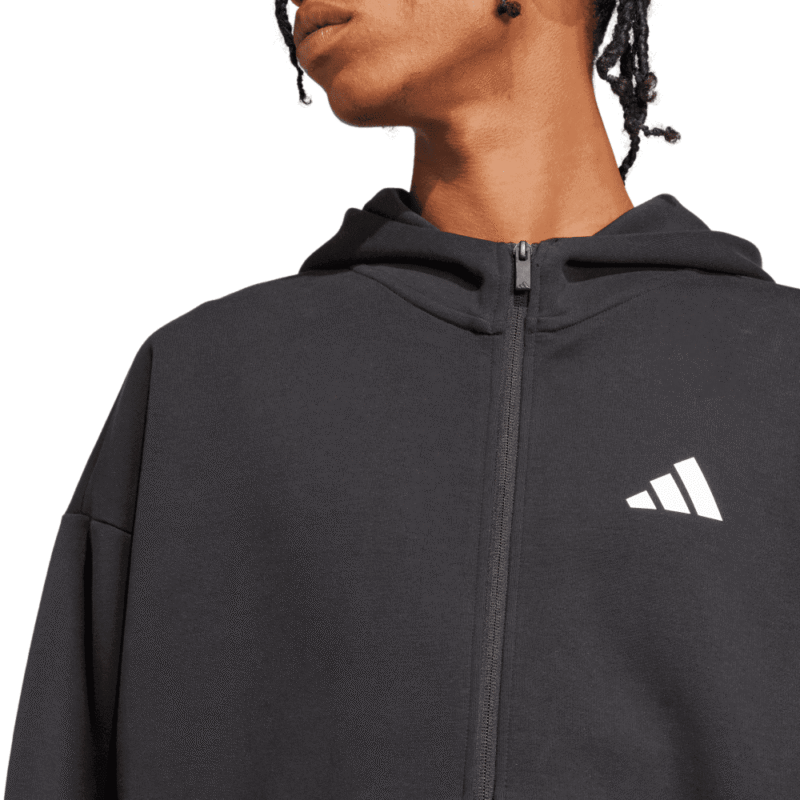 Adidas Džemperis Su Gobtuvu Vyrams Juodas M FI Hoodie JI8768 - Image 4