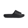 Juodos Adidas Adilette Lumia Slide JP9580 šlepetės su logotipu, skirtos vyrams ir moterims, baseinui, kelionėms ar kasdieniam naudojimui.