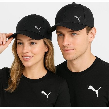 Puma Kepurė Su Snapeliu Unisex Juoda Lightweight Metall Cap 021269-01