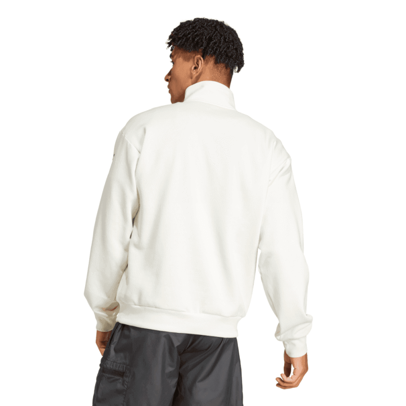 Adidas Džemperis Vyrams Baltas Half-Zip FL Sweatshirt JF3288 - Image 2