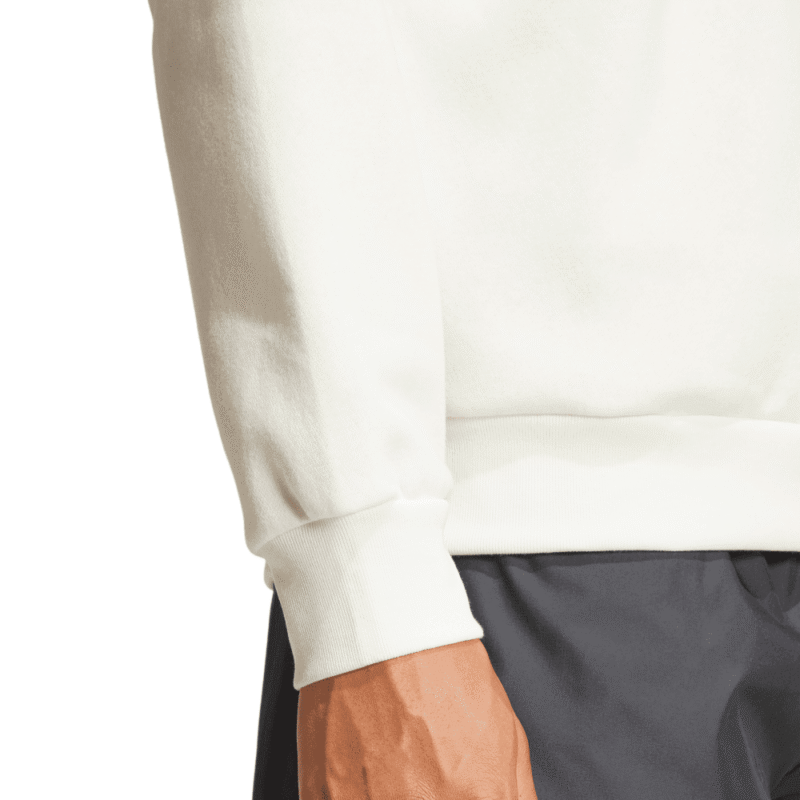 Adidas Džemperis Vyrams Baltas Half-Zip FL Sweatshirt JF3288 - Image 5