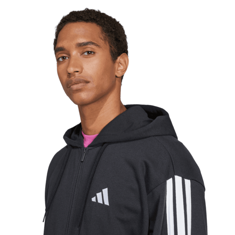 Adidas Džemperis Vyrams Su Gobtuvu Juodas FT Hoodie JD1877 - Image 4