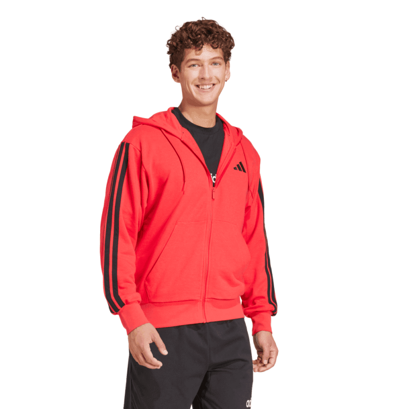 Adidas Džemperis Vyrams Su Gobtuvu Raudonas FT Hoodie JD1876 - Image 3