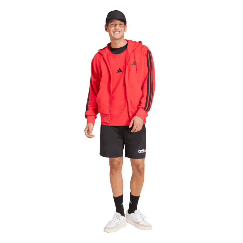 Adidas Džemperis Vyrams Su Gobtuvu Raudonas FT Hoodie JD1876 - Image 4