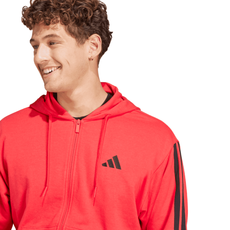 Adidas Džemperis Vyrams Su Gobtuvu Raudonas FT Hoodie JD1876 - Image 6