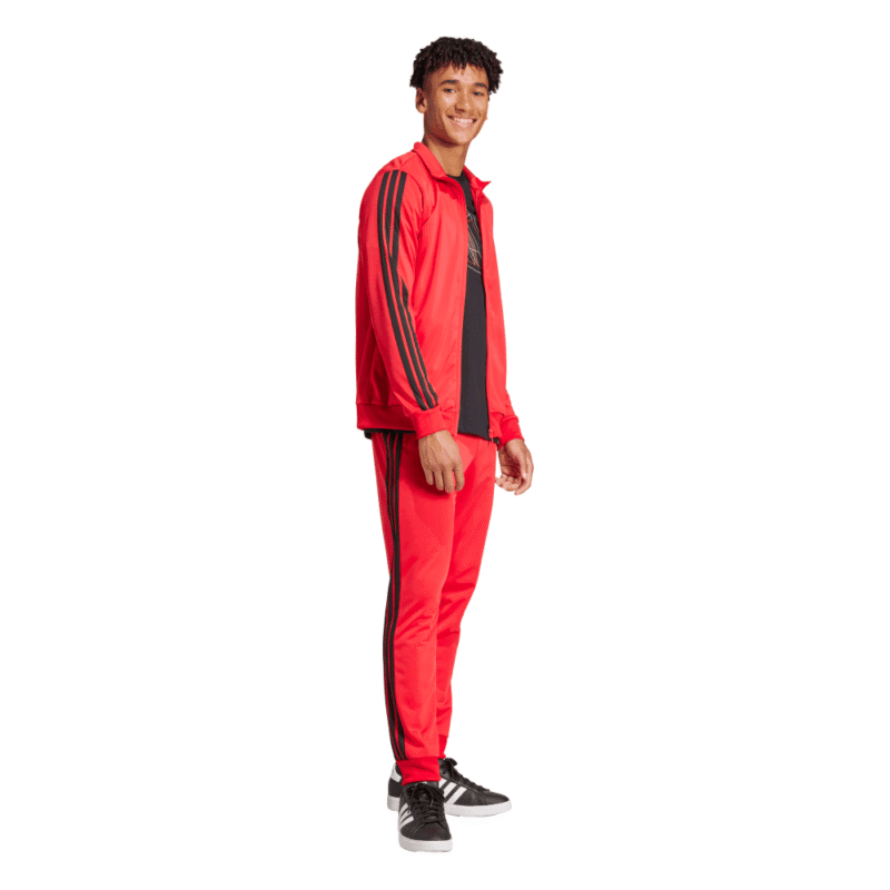 Adidas Sportinis Kostiumas Vyrams Raudonas 3s Tracksuit JI8852 - Image 3
