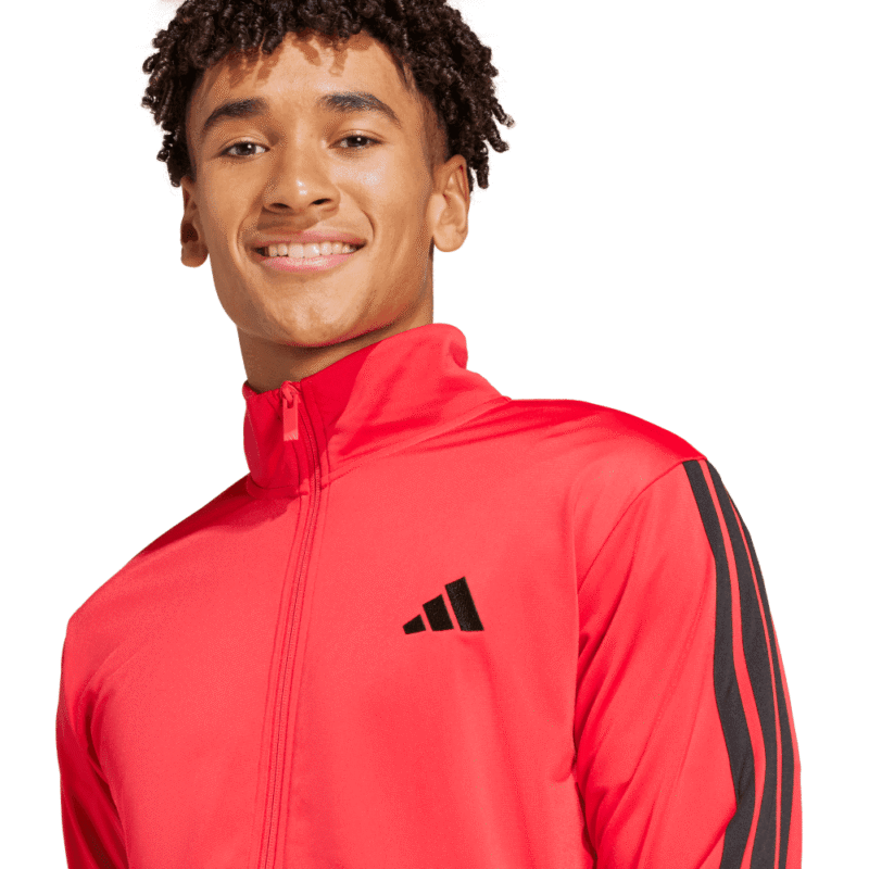 Adidas Sportinis Kostiumas Vyrams Raudonas 3s Tracksuit JI8852 - Image 4