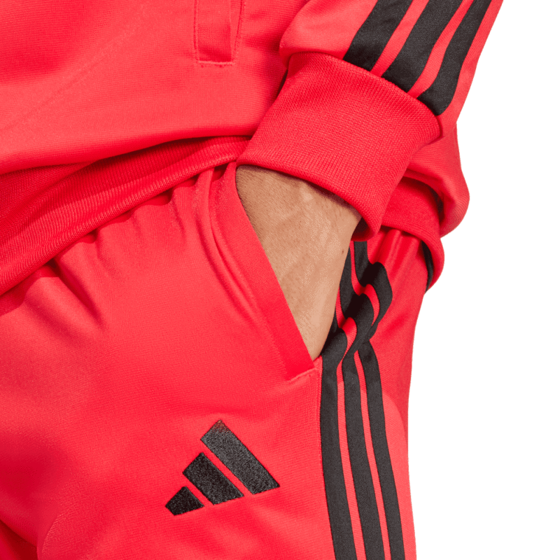 Adidas Sportinis Kostiumas Vyrams Raudonas 3s Tracksuit JI8852 - Image 5