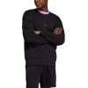 Adidas All Szn Crew Sweatshirt ix1261 vyriškas juodas džemperis French Terry (prancūziškas kilpinis audinys)