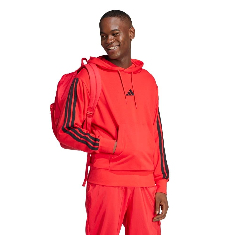 Adidas Džemperis Vyrams Su Gobtuvu Raudona FT Hoodie JD1873 - Image 3