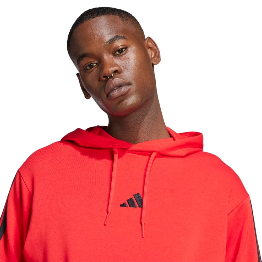 Adidas Džemperis Vyrams Su Gobtuvu Raudona FT Hoodie JD1873 - Image 5