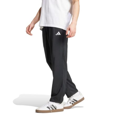 Juodos vyriškos sportinės kelnės treningai tiesios be gumų Adidas Stanford Open Hem JW0560.