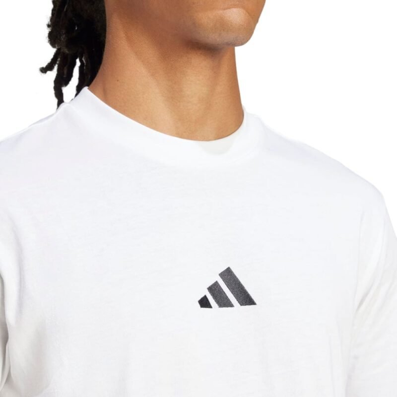 Adidas Marškinėliai Vyrams Medvilniniai Balti SJ T-Shirts JF1092 - Image 4